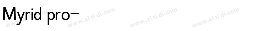 Myrid pro字体转换
